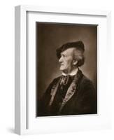 Portrait of Composer Richard Wagner-null-Framed Giclee Print