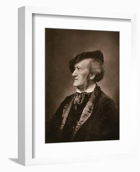 Portrait of Composer Richard Wagner-null-Framed Giclee Print