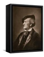 Portrait of Composer Richard Wagner-null-Framed Stretched Canvas