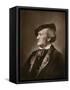 Portrait of Composer Richard Wagner-null-Framed Stretched Canvas