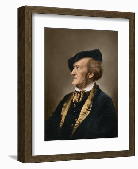 Portrait of Composer Richard Wagner-null-Framed Giclee Print