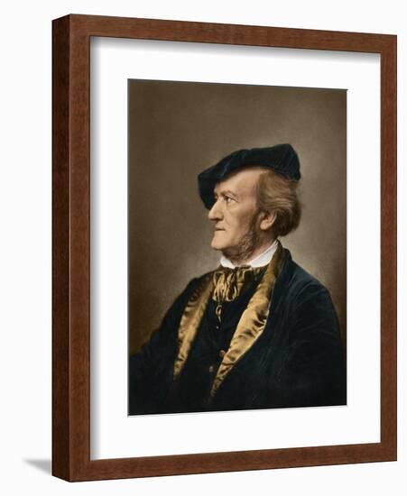 Portrait of Composer Richard Wagner-null-Framed Giclee Print