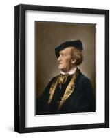 Portrait of Composer Richard Wagner-null-Framed Giclee Print