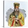 Portrait of Confucius-null-Stretched Canvas