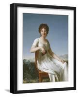 Portrait of Constance Pipelet, 1797-Jean Baptiste Francois Desoria-Framed Giclee Print