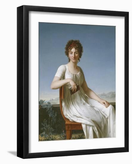 Portrait of Constance Pipelet, 1797-Jean Baptiste Francois Desoria-Framed Giclee Print