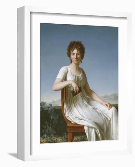 Portrait of Constance Pipelet, 1797-Jean Baptiste Francois Desoria-Framed Giclee Print