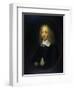 Portrait of Constantijn Huygens-Caspar Netscher-Framed Art Print