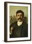 Portrait of Constantine Bardella-Francesco Paolo Michetti-Framed Giclee Print