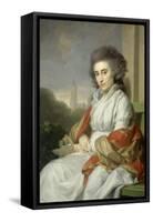 Portrait of Cornelia Rijdenius, Wife of Johannes Lublink II-Johann Friedrich August Tischbein-Framed Stretched Canvas