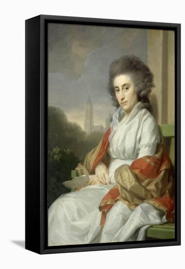 Portrait of Cornelia Rijdenius, Wife of Johannes Lublink II-Johann Friedrich August Tischbein-Framed Stretched Canvas