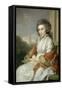 Portrait of Cornelia Rijdenius, Wife of Johannes Lublink II-Johann Friedrich August Tischbein-Framed Stretched Canvas