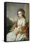 Portrait of Cornelia Rijdenius, Wife of Johannes Lublink II-Johann Friedrich August Tischbein-Framed Stretched Canvas