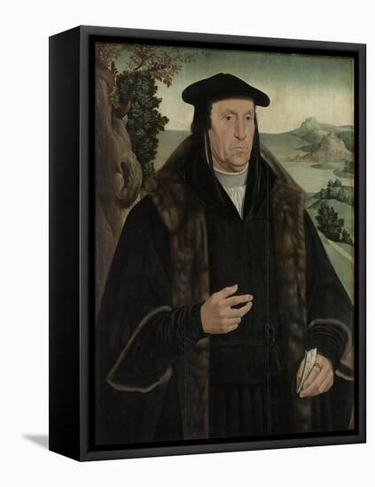 Portrait of Cornelis Aerentsz Van Der Dussen-Jan van Scorel-Framed Stretched Canvas