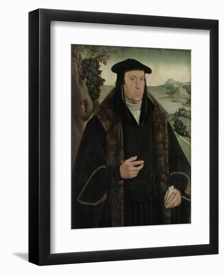 Portrait of Cornelis Aerentsz Van Der Dussen-Jan van Scorel-Framed Art Print