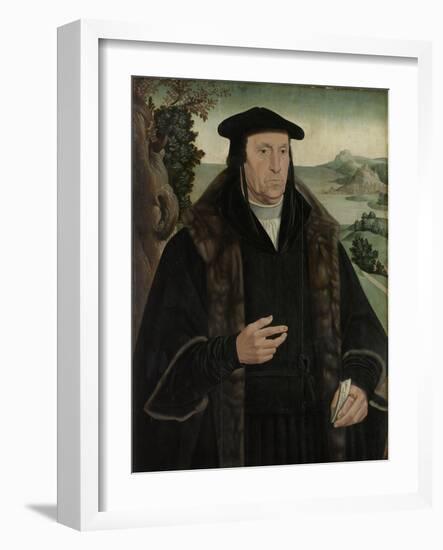 Portrait of Cornelis Aerentsz Van Der Dussen-Jan van Scorel-Framed Art Print