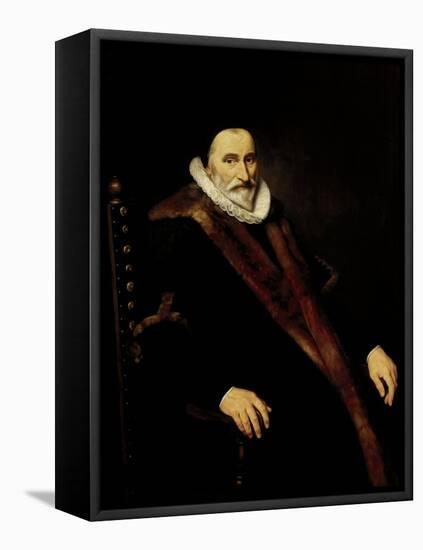 Portrait of Cornelis Pietersz Hooft-Cornelis van der Voort-Framed Stretched Canvas