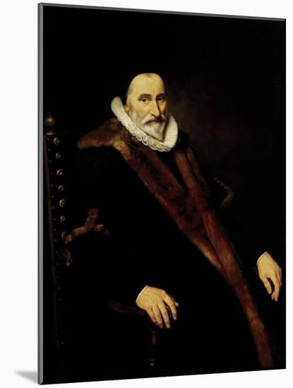 Portrait of Cornelis Pietersz Hooft-Cornelis van der Voort-Mounted Art Print