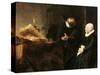 Portrait of Cornelius Anslo and His Wife, 1641-Rembrandt van Rijn-Stretched Canvas