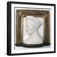 Portrait of Cosimo De Medici-Andrea del Verrocchio-Framed Photographic Print