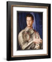 Portrait of Cosimo I De' Medici, C.1545-Agnolo Bronzino-Framed Giclee Print