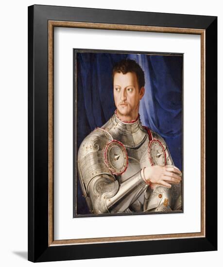 Portrait of Cosimo I De' Medici, C.1545-Agnolo Bronzino-Framed Giclee Print