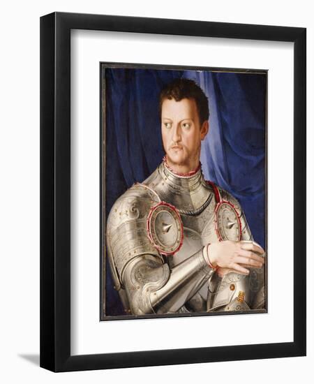 Portrait of Cosimo I De' Medici, C.1545-Agnolo Bronzino-Framed Giclee Print