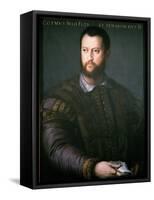 Portrait of Cosimo I De'Medici-Agnolo Bronzino-Framed Stretched Canvas