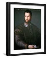Portrait of Cosimo I De'Medici-Agnolo Bronzino-Framed Giclee Print