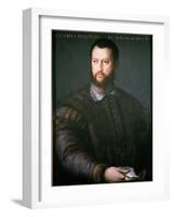 Portrait of Cosimo I De'Medici-Agnolo Bronzino-Framed Giclee Print