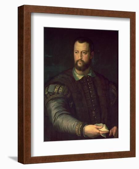 Portrait of Cosimo I De' Medici-Agnolo Bronzino-Framed Giclee Print