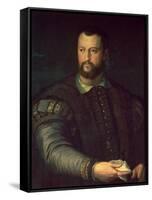 Portrait of Cosimo I De' Medici-Agnolo Bronzino-Framed Stretched Canvas