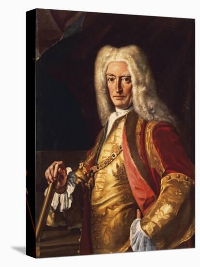 Portrait of Count Aloys Thomas Raimund Von Harrach, Viceroy of Naples, Ca 1730-Francesco Solimena-Stretched Canvas