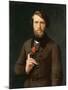 Portrait of Count Felix D'Arjuzon (1800-74) 1841-Hippolyte Flandrin-Mounted Giclee Print