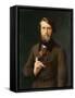 Portrait of Count Felix D'Arjuzon (1800-74) 1841-Hippolyte Flandrin-Framed Stretched Canvas