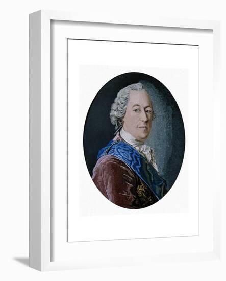 Portrait of Count Mikhail Illarionovich Vorontsov (1714-176), 1755-Matvey Vasilyevich Vasilyev-Framed Giclee Print