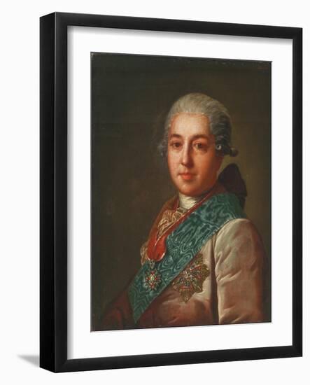 Portrait of Count Mikhail Mikhaylovich Golitsyn (1731-180), 1774-Fyodor Stepanovich Rokotov-Framed Giclee Print