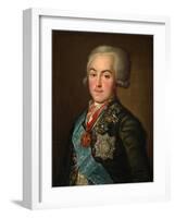 Portrait of Count Nikolai Petrovich Sheremetev (1751-180), 1798-Nikolai Ivanovich Argunov-Framed Giclee Print