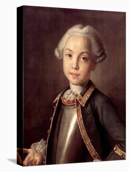 Portrait of Count Nikolai Petrovich Sheremetev as Child, 1750S-Ivan Petrovich Argunov-Stretched Canvas