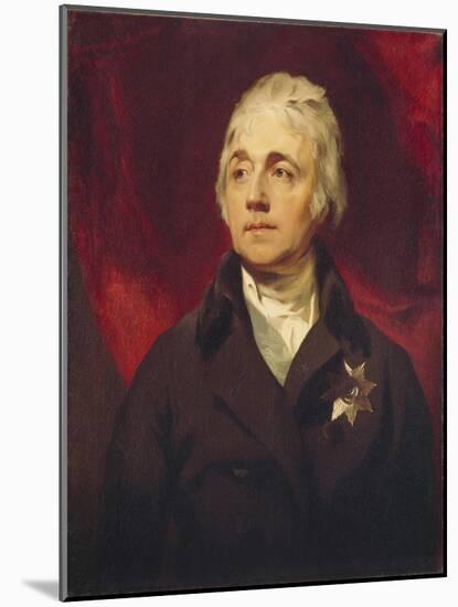 Portrait of Count Semyon Romanovich Vorontsov (1744-183)-Thomas Lawrence-Mounted Giclee Print