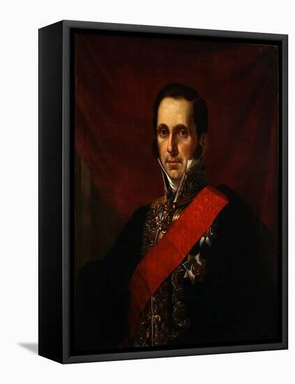 Portrait of Count Sergey Semionovich Uvarov (1786-185), 1844-Jan Ksawery Kaniewski-Framed Stretched Canvas