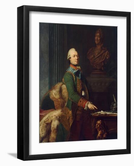 Portrait of Count Zakhar Chernyshov, Ca 1776-Alexander Roslin-Framed Giclee Print