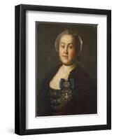 Portrait of Countess Agrippina Leontievna Apraxina, End of 1750S-Alexei Petrovich Antropov-Framed Giclee Print