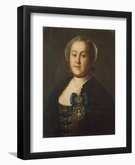 Portrait of Countess Agrippina Leontievna Apraxina, End of 1750S-Alexei Petrovich Antropov-Framed Giclee Print