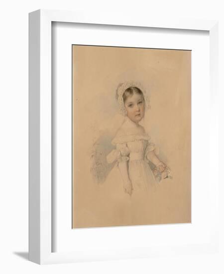 Portrait of Countess Alexandra Alexandrovna Golitsyna (1823-191), Mid 1820S-Pyotr Fyodorovich Sokolov-Framed Giclee Print