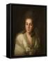 Portrait of Countess Anna Alexandrovna Golitsyna (1739-181), Née Baroness Stroganova, 1777-Fyodor Stepanovich Rokotov-Framed Stretched Canvas