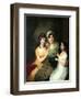 Portrait of Countess Anna Bezborodko with Her Daughters Lyubov and Cleopatra, 1803-Vladimir Lukich Borovikovsky-Framed Premium Giclee Print