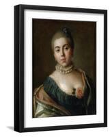 Portrait of Countess Anna Golitsyna, Baroness Stroganova, 1759-Pietro Rotari-Framed Giclee Print