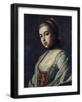 Portrait of Countess Anna Vorontsova (1743-176), 1761-Alexei Petrovich Antropov-Framed Giclee Print