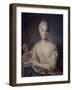 Portrait of Countess Anna Vorontsova (1743-176), Ca 1758-Louis Tocqué-Framed Giclee Print